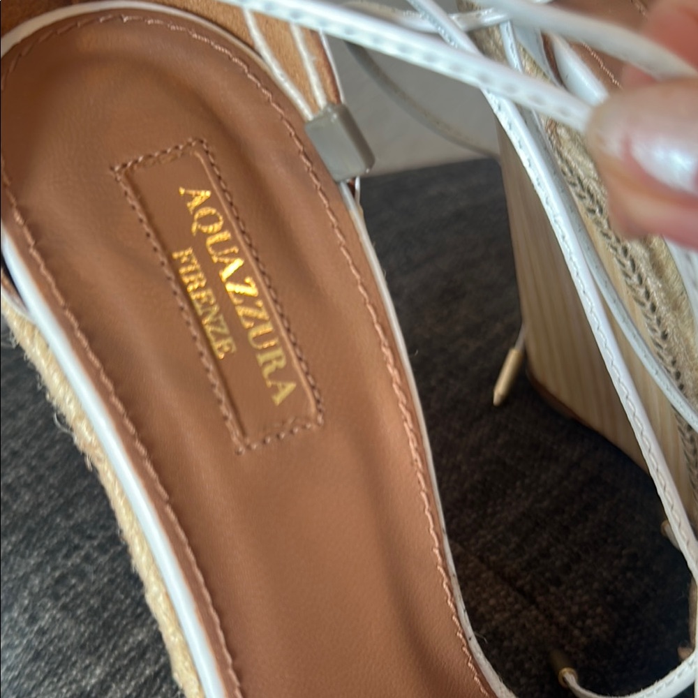 Aquazzura white Espadrille Wedge Sandals - Picture 12 of 15